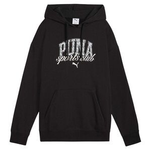 Puma Womens/Ladies Logo Overhead Hoodie / Puma Black